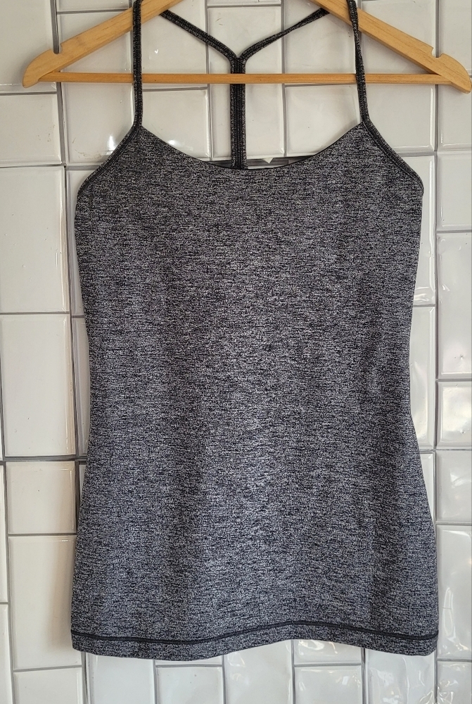 LULULEMON Women’s Athletic Top T-Back Heather Gray